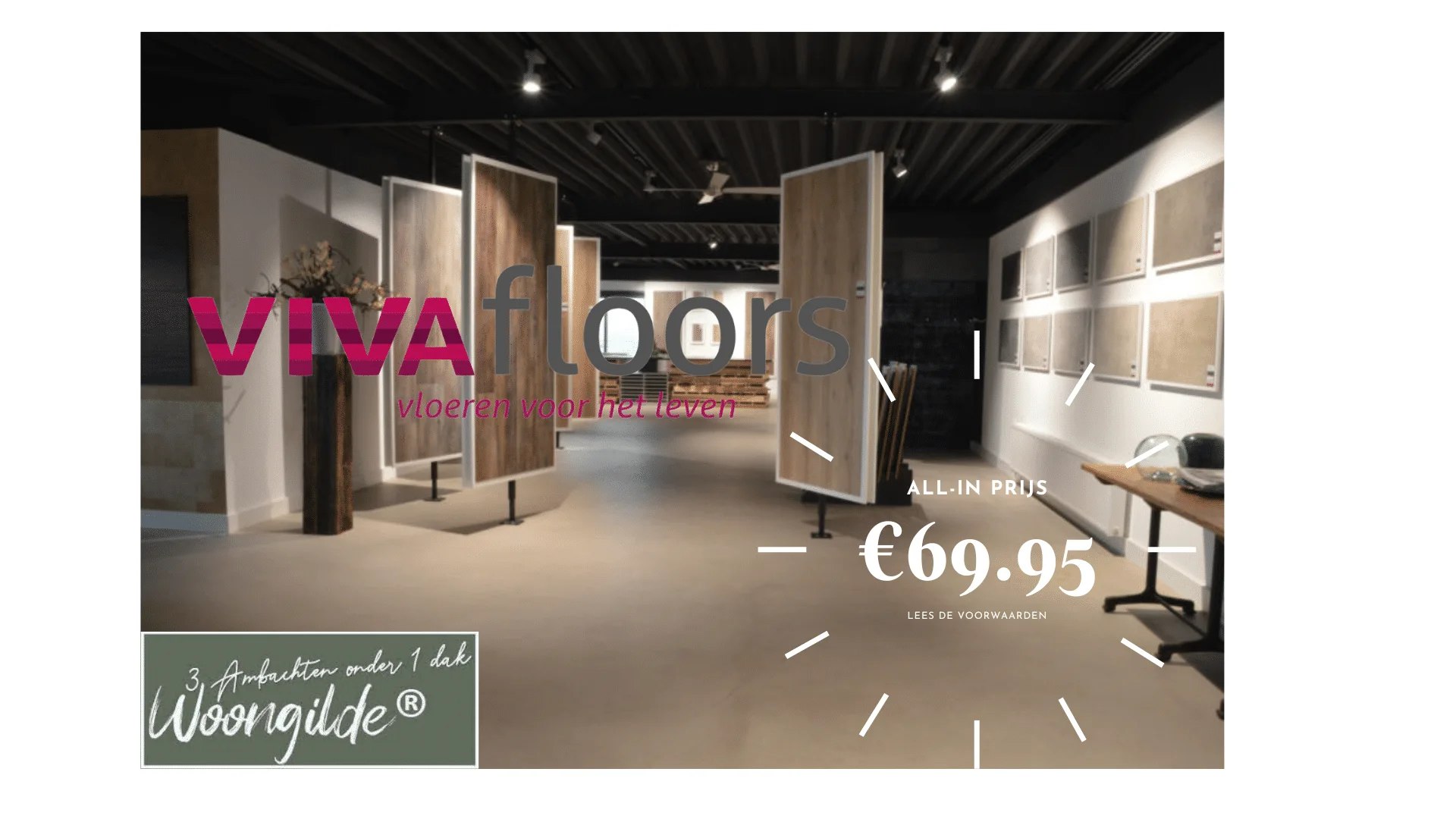 PVC vloer aanbieding Vivafloors All-In voor €69.95p/m²