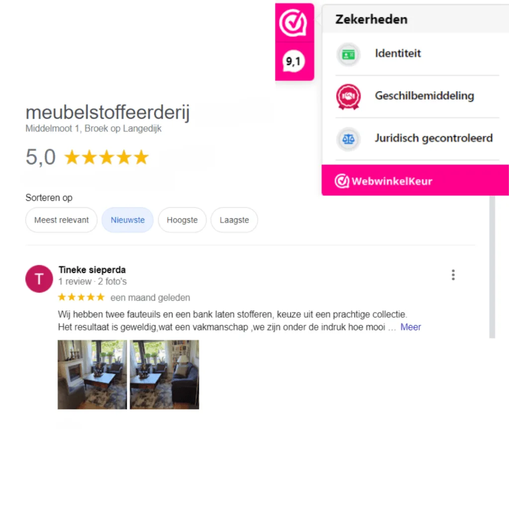 Review meubelstoffeerderij → Woongilde → Woongilde